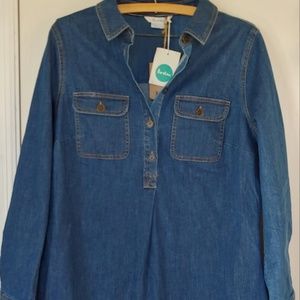 Long Sleeve Denim Tunic